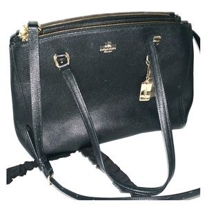 Authentic Coach Black Tote with Shoulder Strap